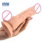 Реалистичный фаллоимитатор FAAK в скрыпосылка вке, присоска, цвет кожи, Искусственный Мужской пенис, интимные изделия, женская мастурбация, секс-шоп