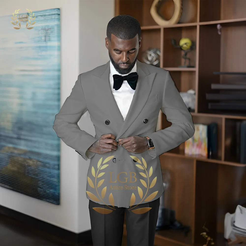 Heren ivoor pak jurk 2-delige набор (jas + broek) Brute bruiloft/feest/дер-гарнитура