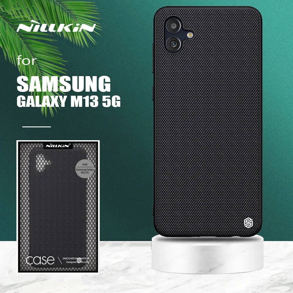 

Для Samsung Galaxy M13 5G чехол Nillkin 3D текстурированная нейлоновая деловая тонкая мягкая задняя крышка из ТПУ для Samsung Galaxy M13 5G