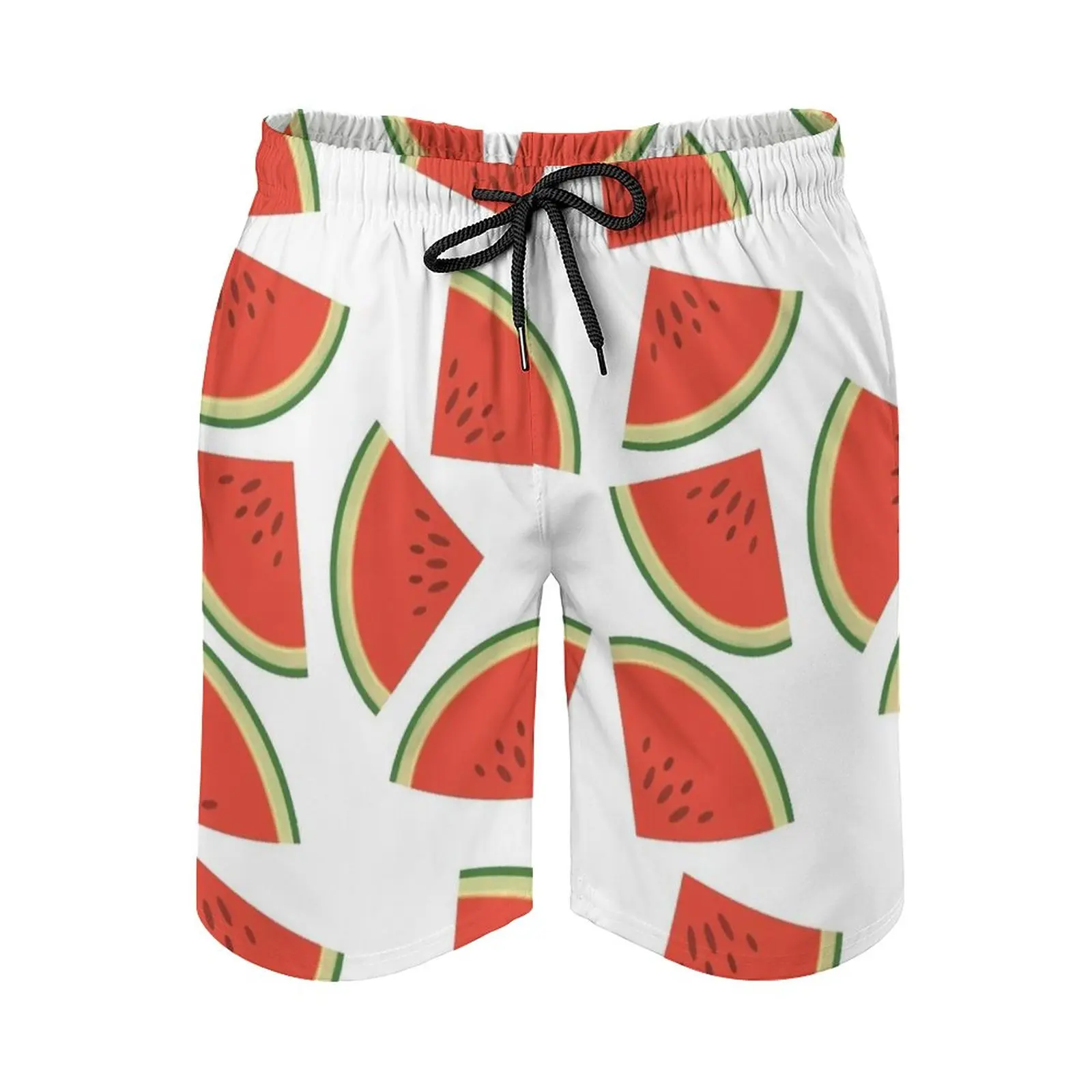 

Watermelon Slices Melon Men's Sport Running Beach Shorts Trunk Pants With Mesh Lining Trunks Shorts Watermelon Melon Slices