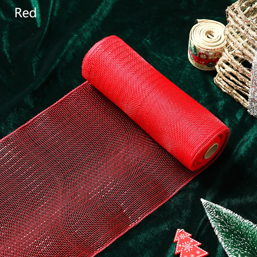 

Золотая белая сетчатая лента для декора