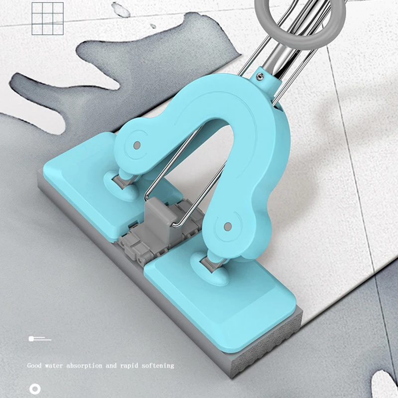 Клей хлопковые швабры сильное впитывание воды складной сжимающий плоский моп