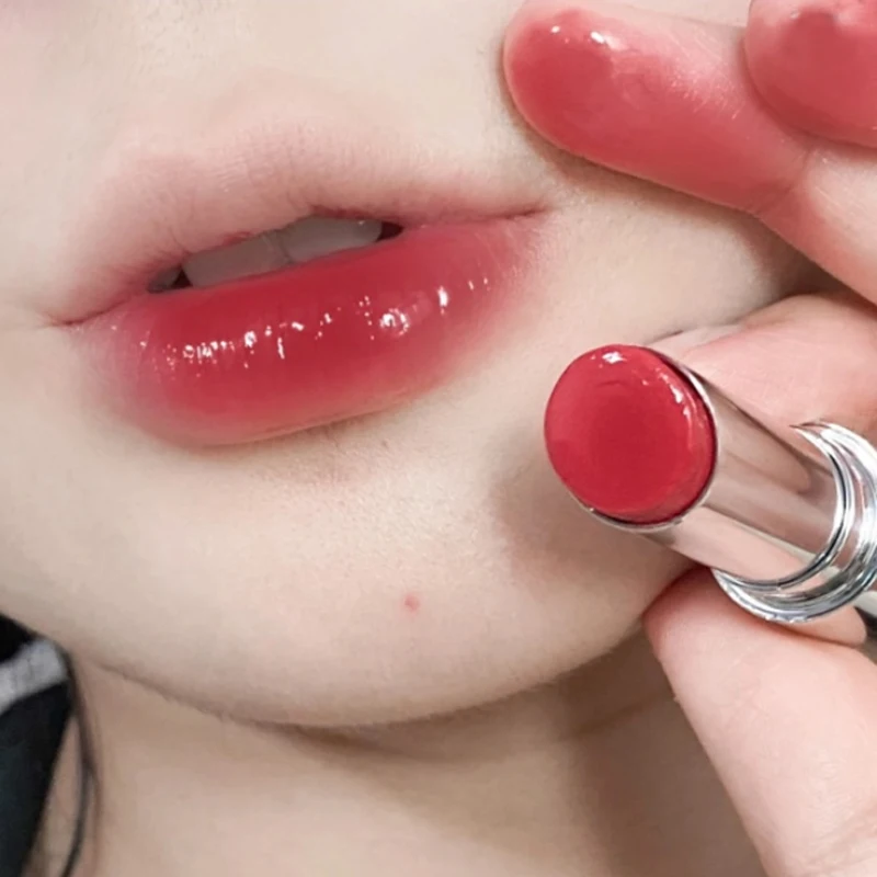4 Colors Crystal Lip Balm Jelly Lipstick Lasting Moisturizing Mirror Water Light Solid Lip Glaze Women Lip Tint Makeup Cosmetics