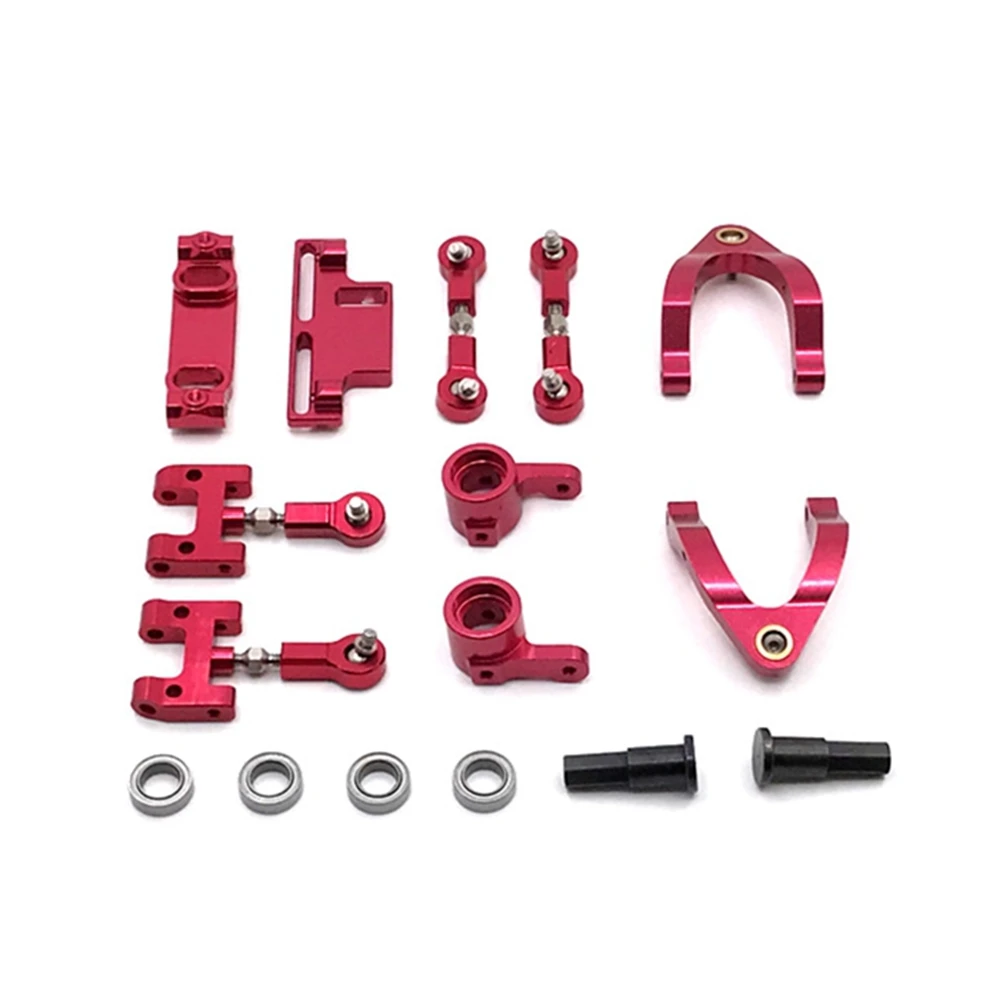 

for WPL D12 1/10 RC Truck Car Metal Upper Lower Swing Arm Steering Cup with Axle Shaft Set Upgrade Parts Accessories,1