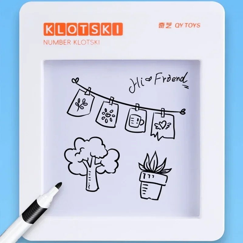 [CubeFun]QiYi номер Klotski 4x4 Макарон Магнитный скользящий пазл детская игра с новыми