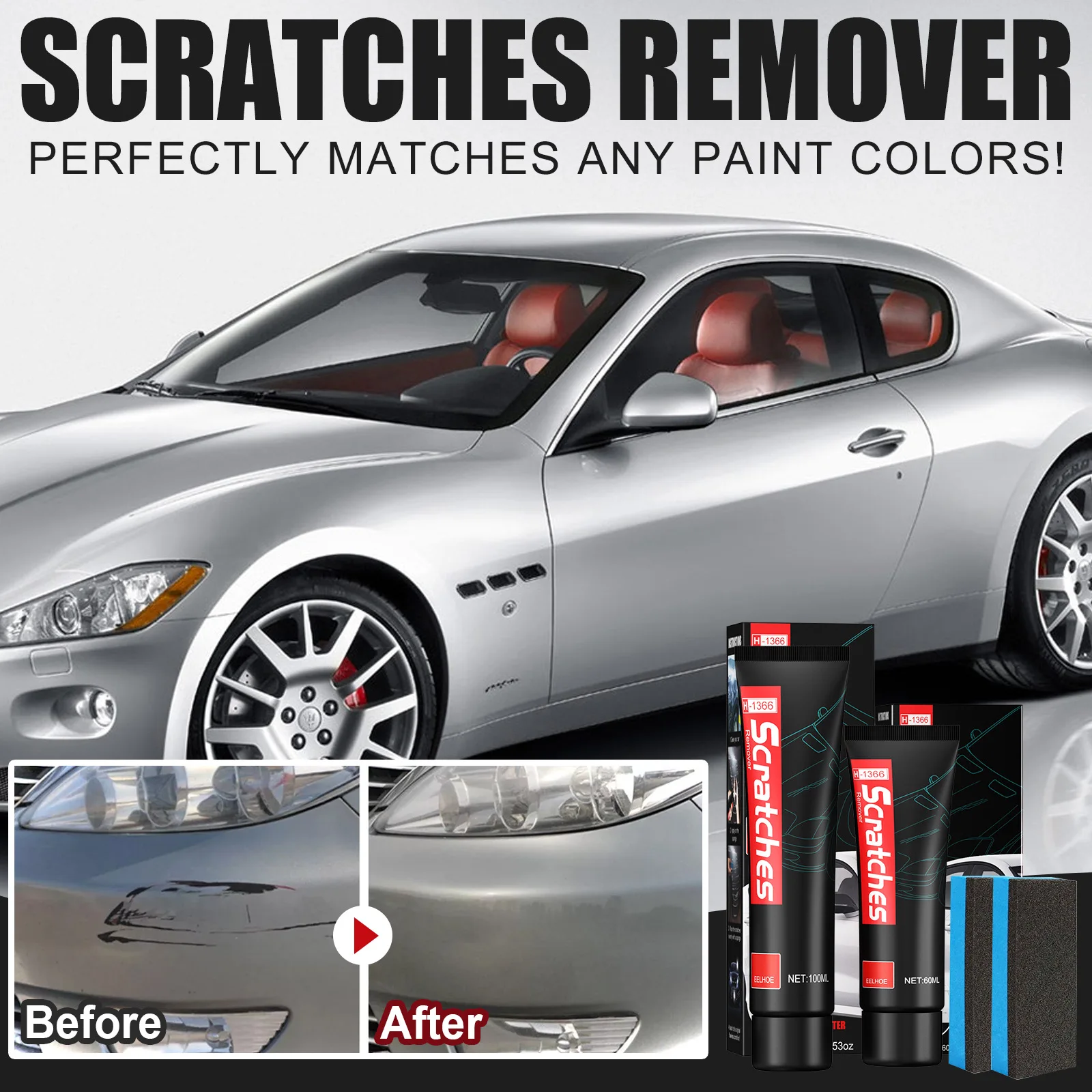 

Car Scratch Remover Polishing Grinding Compound Wax Scrach Remover Body Repair Paint Care Anti-oxidation Car Paint Repair Tool