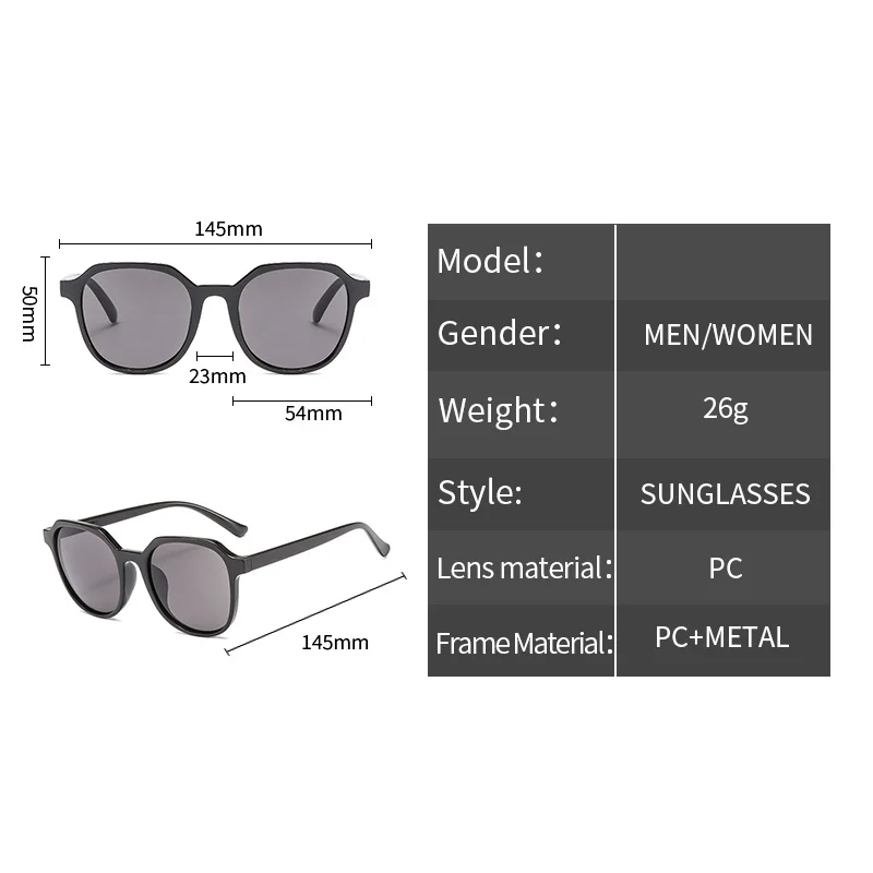 Очки солнцезащитные женские в круглой оправе модные яркие винтажные для туризма