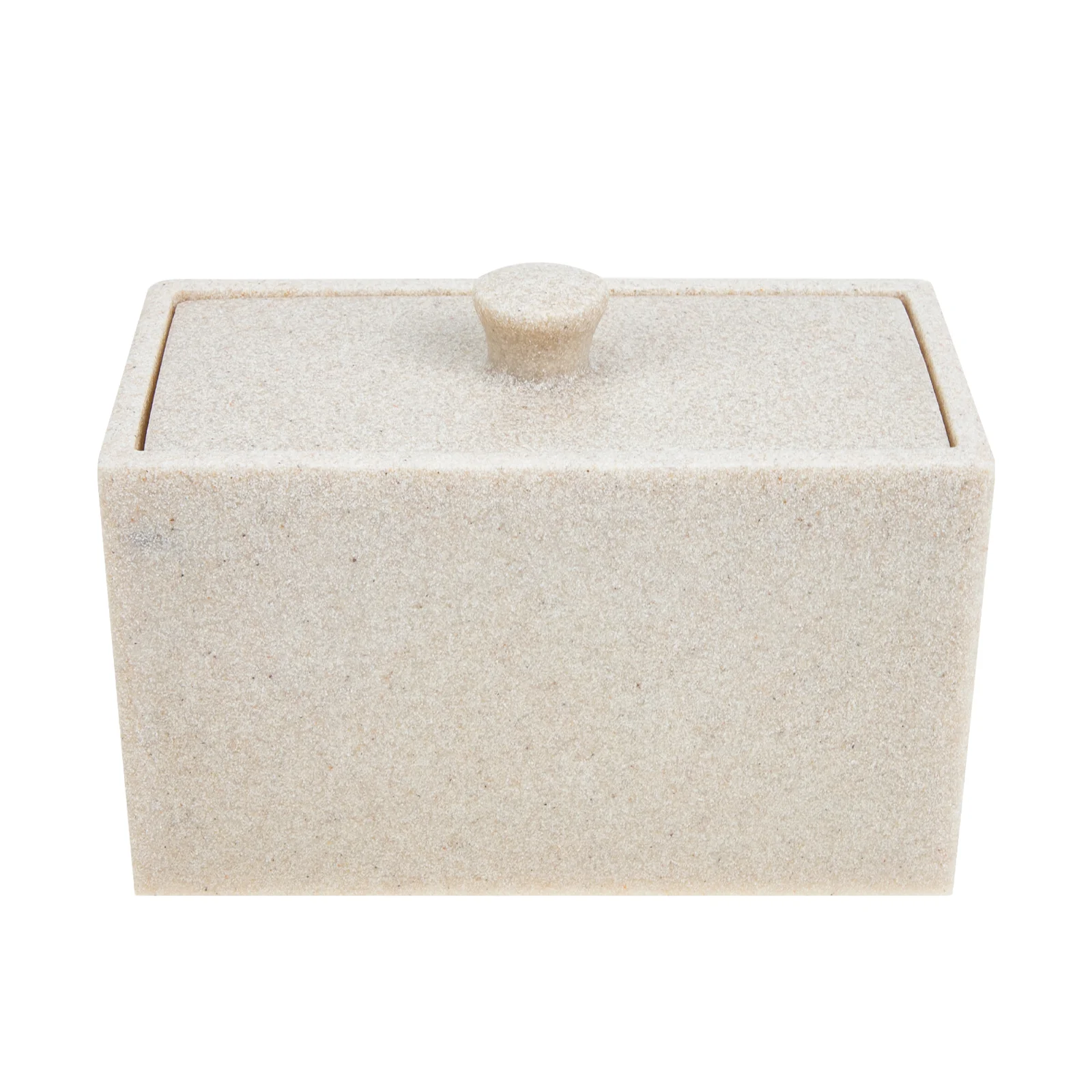 

Cotton Holder Swab Box Organizer Round Storage Container Dispenser Makeup Pad Case Pads Qtip Resin Canister Jar Jars Bathroom