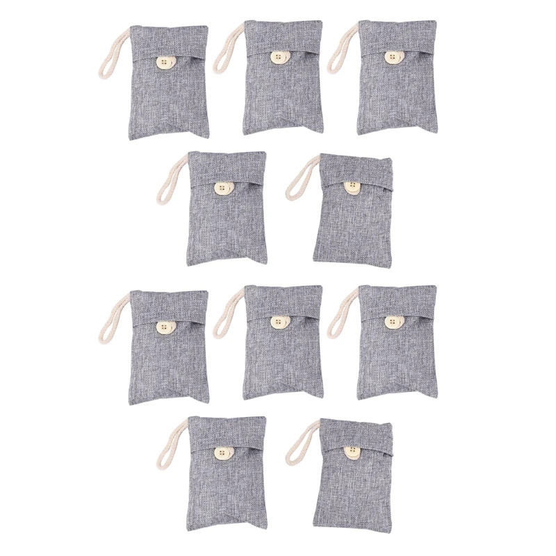 

10 шт./упаковка, мешки для очистки воздуха из натурального бамбукового угля