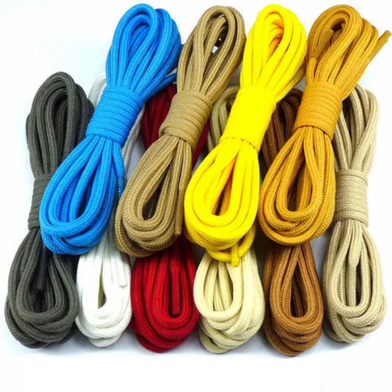 

Men and Women Couple Buy Two Pairs and Get One Pair of Polyester Non-Waxed Lace round Thick0.28cm Lengthened Leather Shoes Shoel