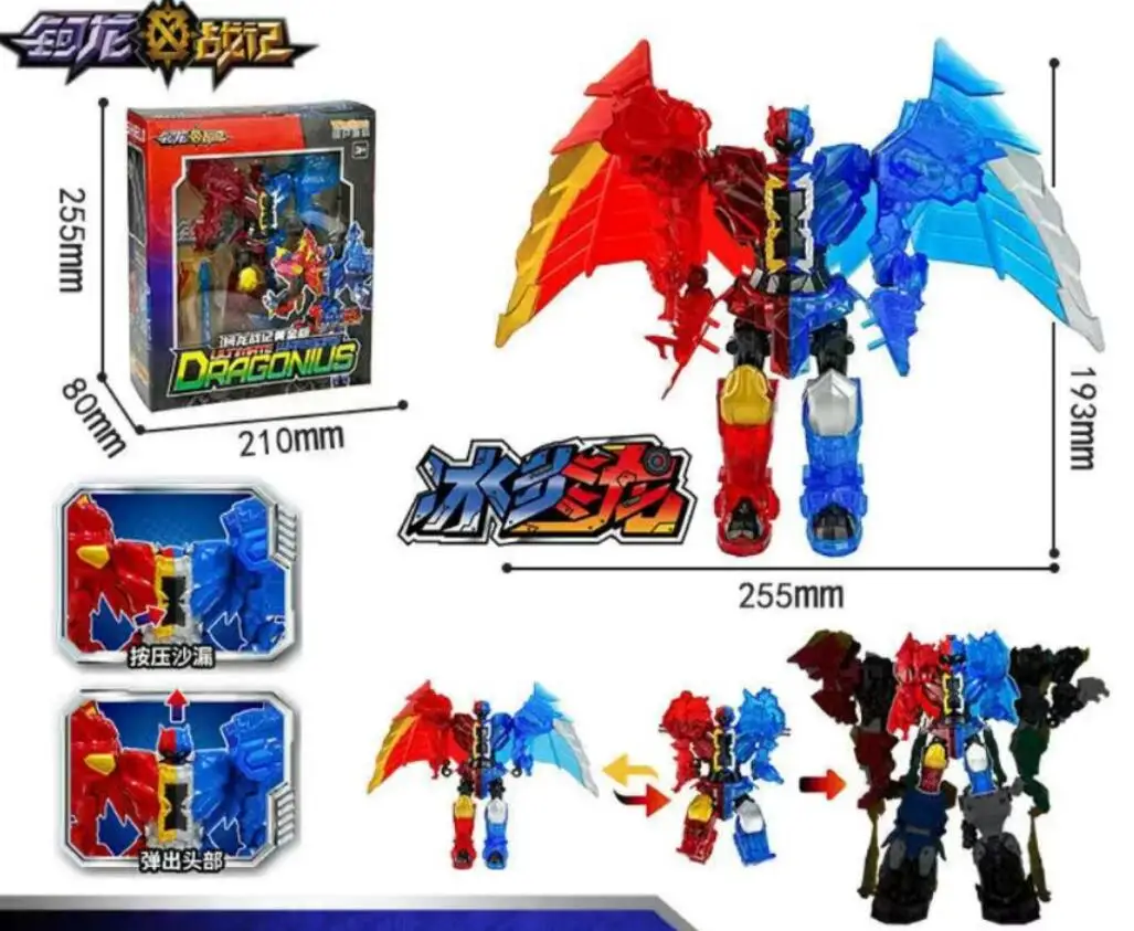 

Big Super Tyrannus Dragon Transformation Robot Action Figure with Weapon Two Modes Deformation Dinosaur Super Toy for kid gift 6