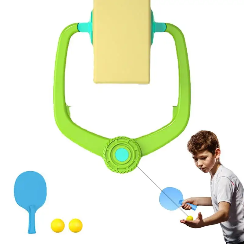 

Hanging Ping Pongs Game 2 Racket & 3 Practice Ball Hanging Table Tennis Trainer Hanging Pingpong Self-training Set Parent-child