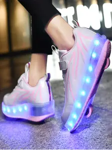 Compra las zapatillas con ruedas y luces descuentas en AliExpress