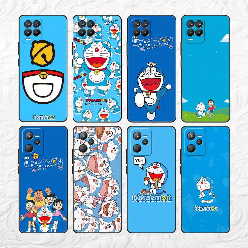 

Милый чехол для телефона с рисунком Аниме Doraemon чехол для Realme 8 GT Noe 2 3 5 7 6 Pro 8i C35 C21 C21y 9 Plus 11 C55 C53