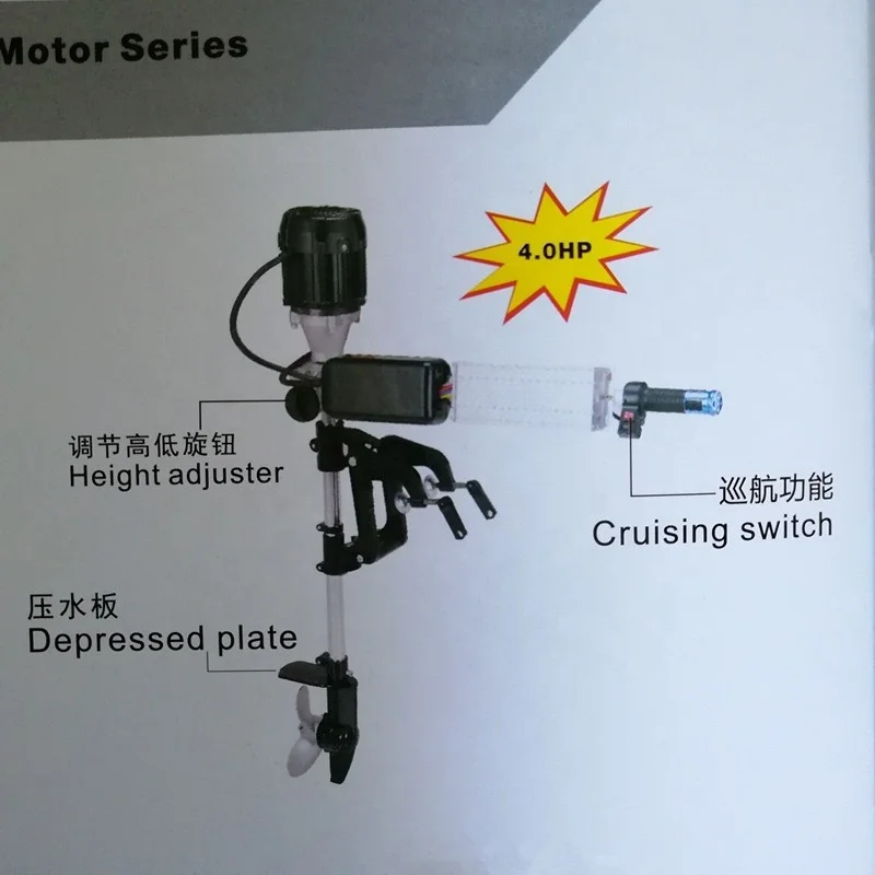 CE approved water proof good quality 48v dc electric boat motor enlarge