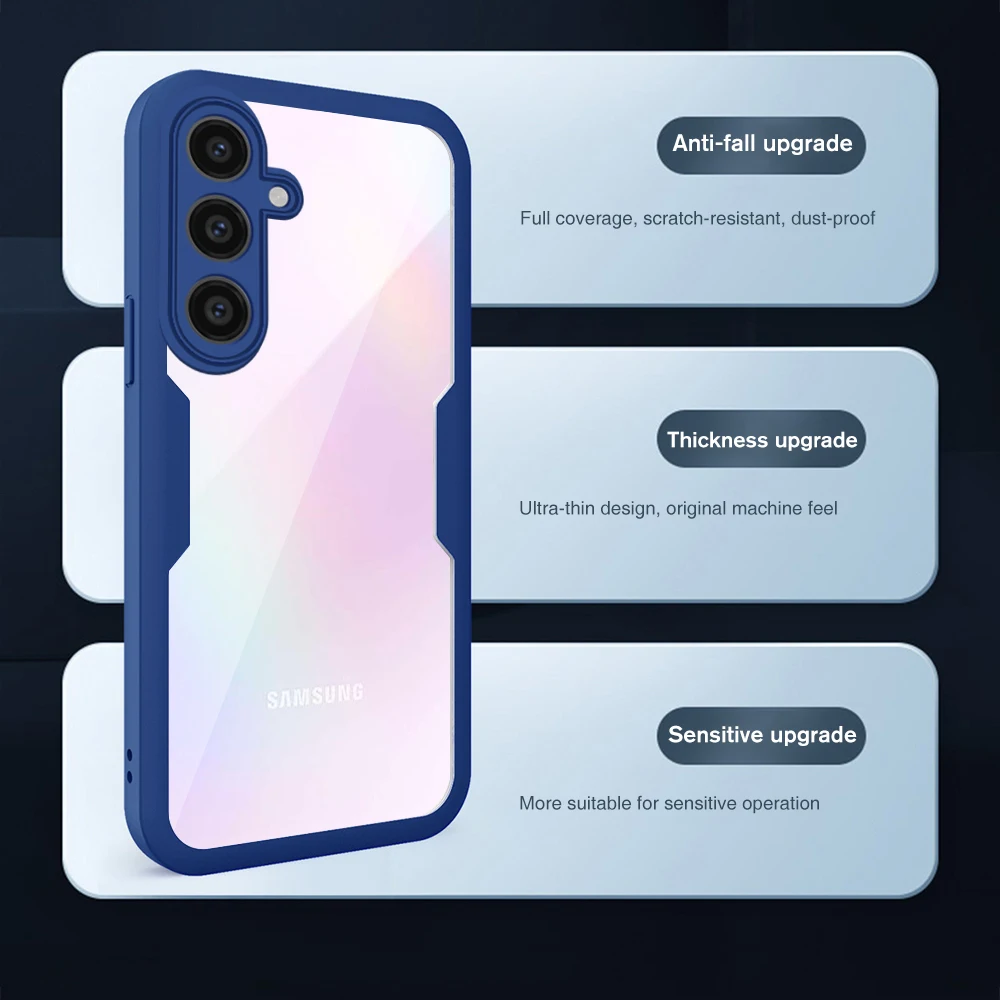Двухсторонний защитный чехол для Samsung Galaxy A55 360 ° Samsang Samung A 55 55A SamsungA55