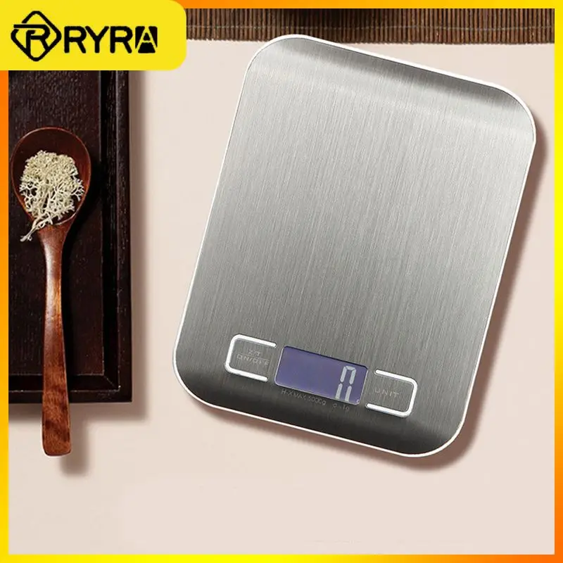 

10kg/1g LCD Kitchen Digital Scale Electric Food Diet Balance Measuring Tools Stainless Steel Weight Device Scale Kitchen Gadgets