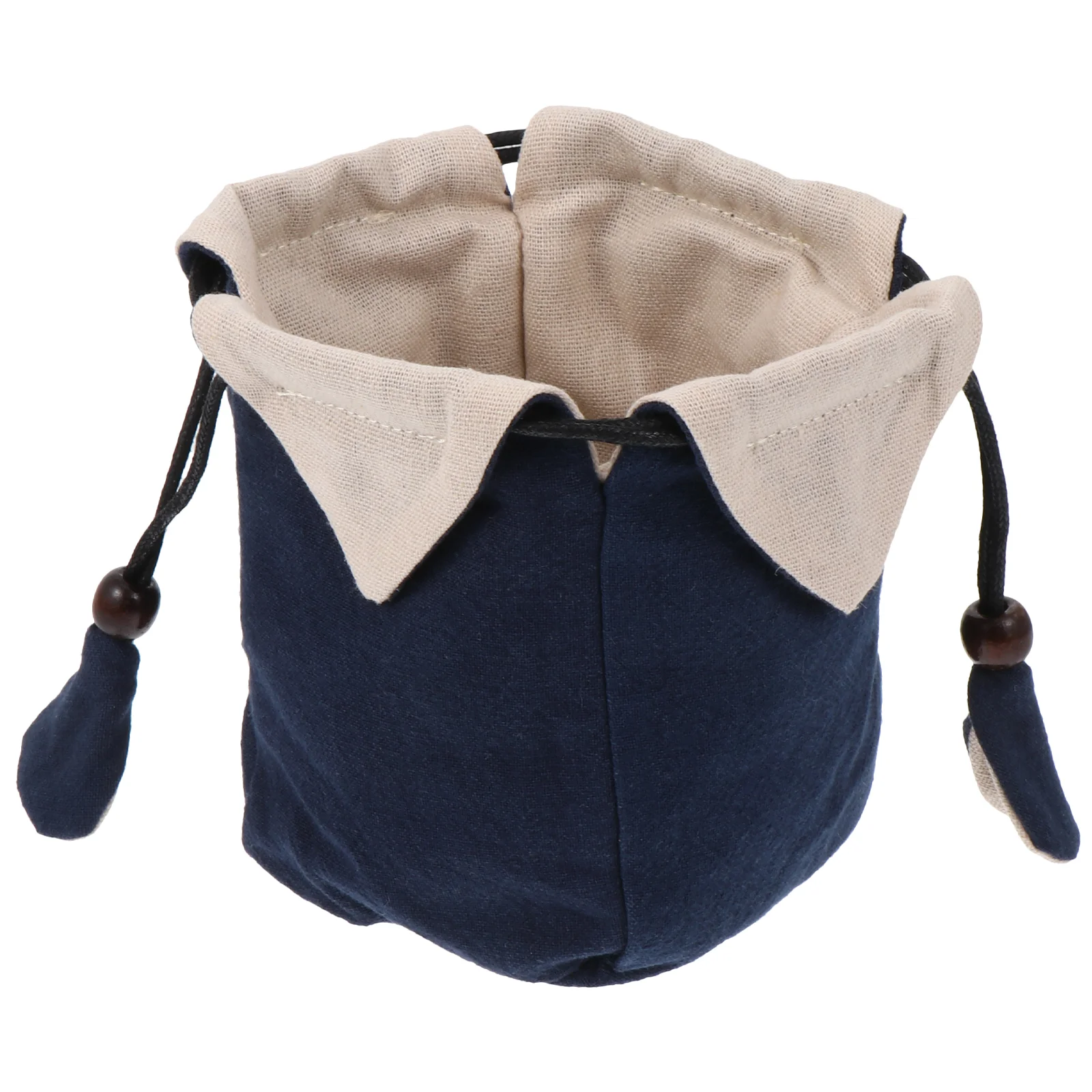 Cotton Linen Teapot Bag Teaware Pouch Portable Travel Mug Set Storage Blue Kettle