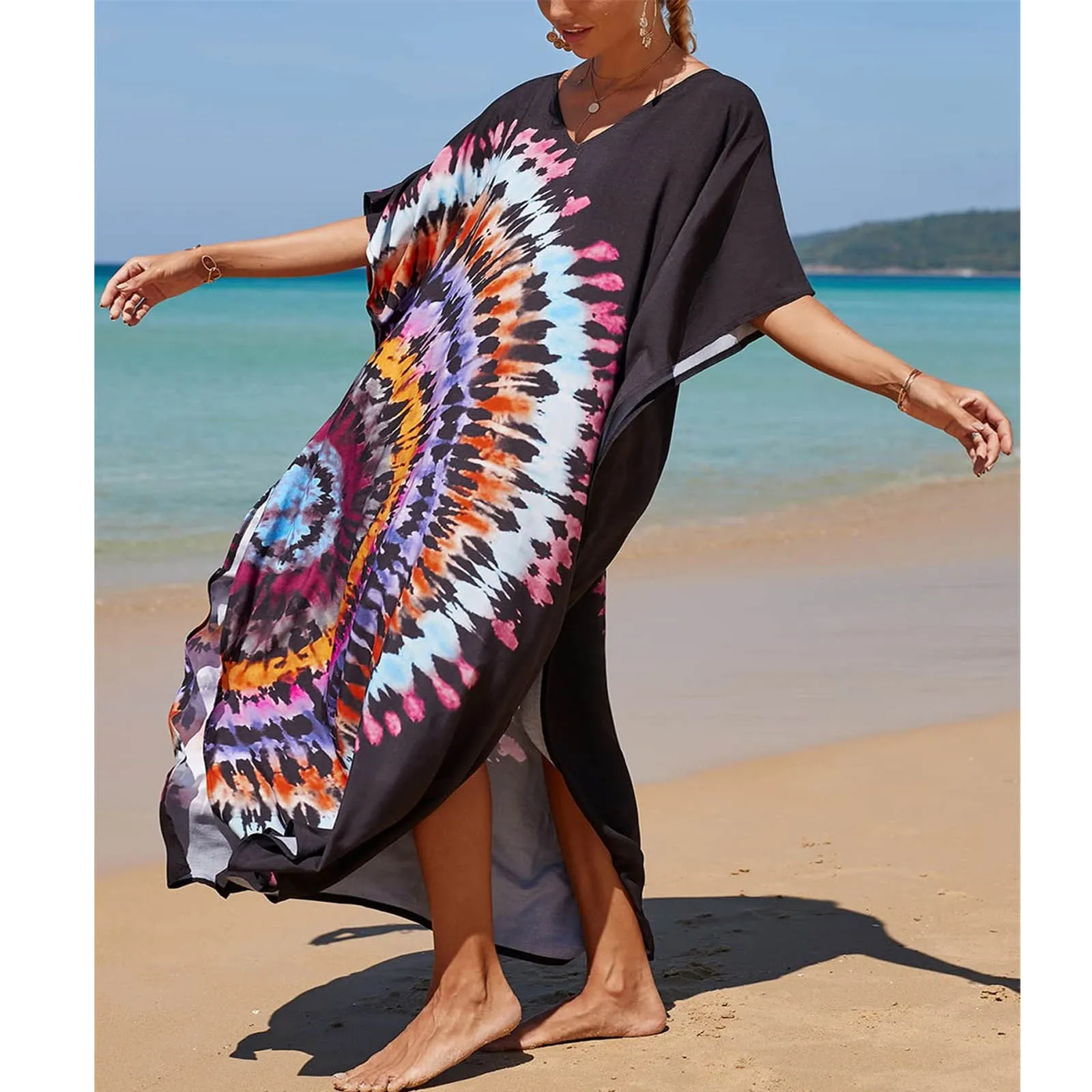 

Женский халат, Пляжная Свободная юбка большого размера, женский купальник, женский купальник