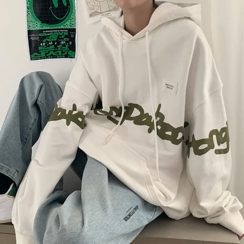 

Privathinker Letter Hip Hop Hoodies For Men Fashion Brand Streetwear Harajuku Unisex Hooded Jumpers Casual Male Sweatshirt