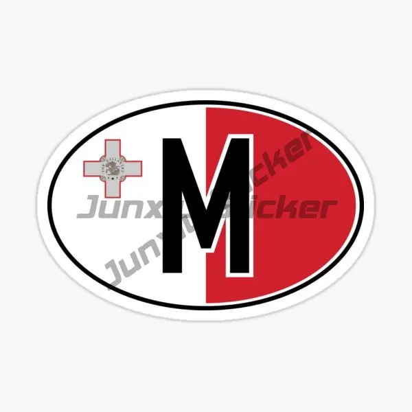 Мальта М флаг карта эмблема череп креативные наклейки ноутбук мотоцикл стена