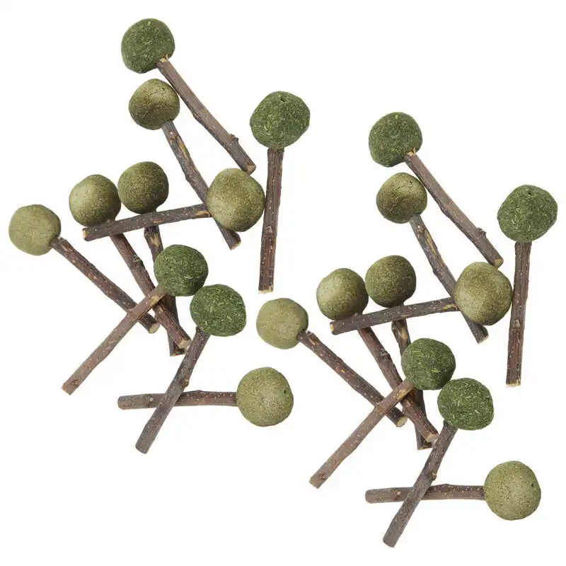 

Pet Grass Ball Sticks Rabbit Chewing Sticks Nutritious for Guinea Pigs for Hamsters