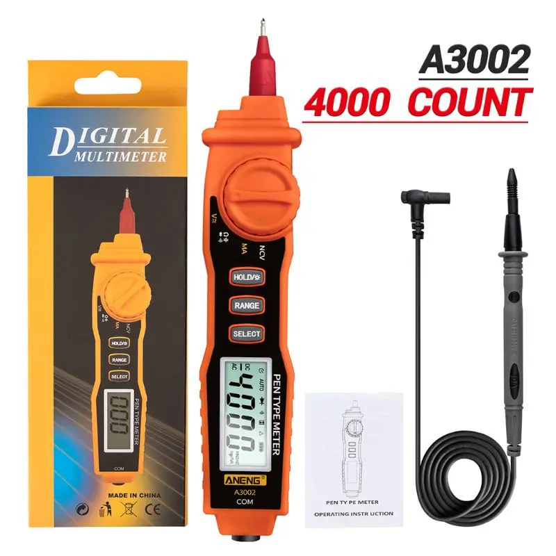 

Pocket Multimeter TRMS 4000 Counts Auto-Ranging Ohmmeter Voltmeter Resistance