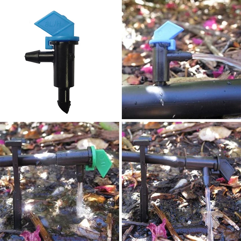 

10Pcs 4L/8L/16L/H Garden Irrigation Sprinkler Dripper Hose Connection Nozzles