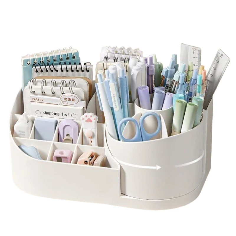 360 ° Сделайте держатель контейнера для хранения кистей коробка косметики