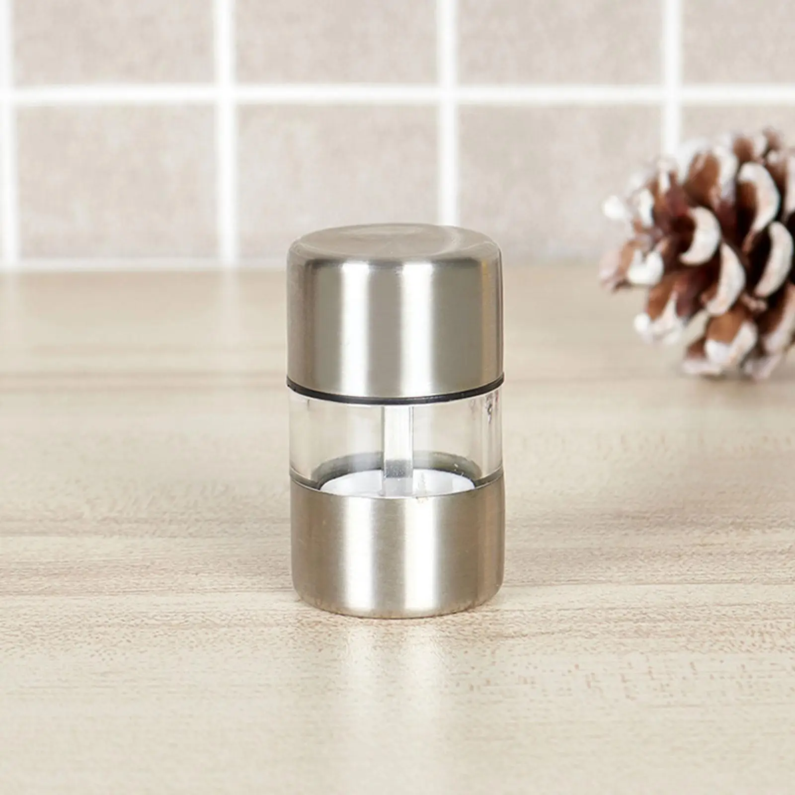 

Manual Salt Pepper Grinder Portable Mini Mill Grinder For Herb Pepper Spice Rose Salt Kitchen Stainless Steel Grinding Gadg F1F3