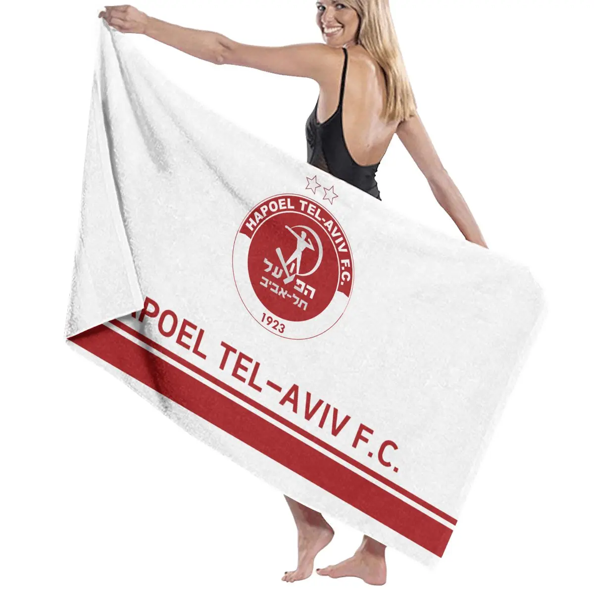 

Israel Hapoel Tel Aviv FC 80cmx130cm Bath Towel is highly absorbent, suitable for bathroom, swimming pool, beach, etc.