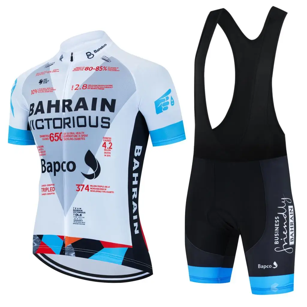 

Cycling Mtb Bahrain Men's Suit Bicycle Uniform Clothes Man Summer 2023 Clothing Mens Sets Jersey Pro Team Costume Bike Tricuta