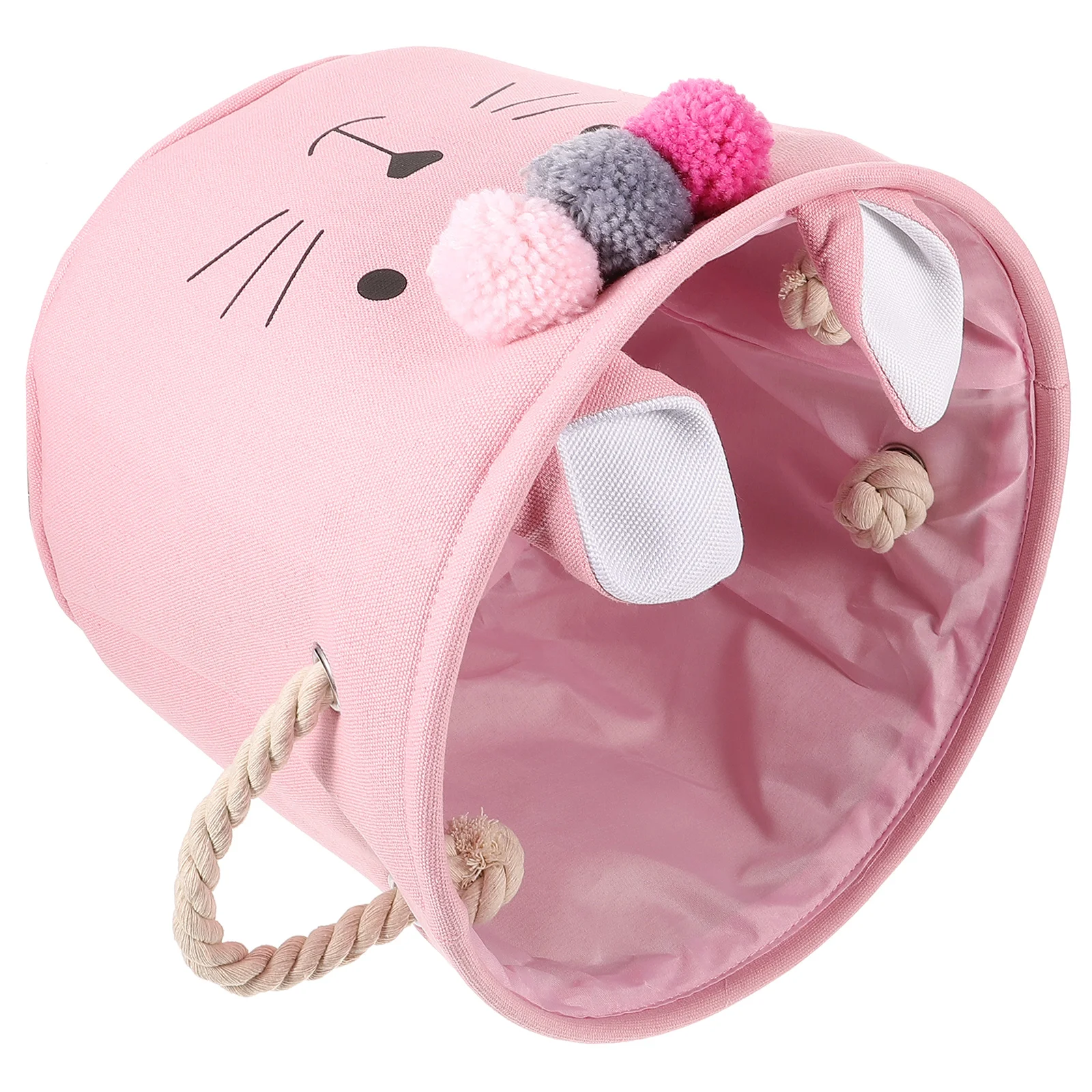 

Baby Girl Clothes Organizer Cute Dirty Hamper Girls Laundry Basket Nursery Storage Pouch