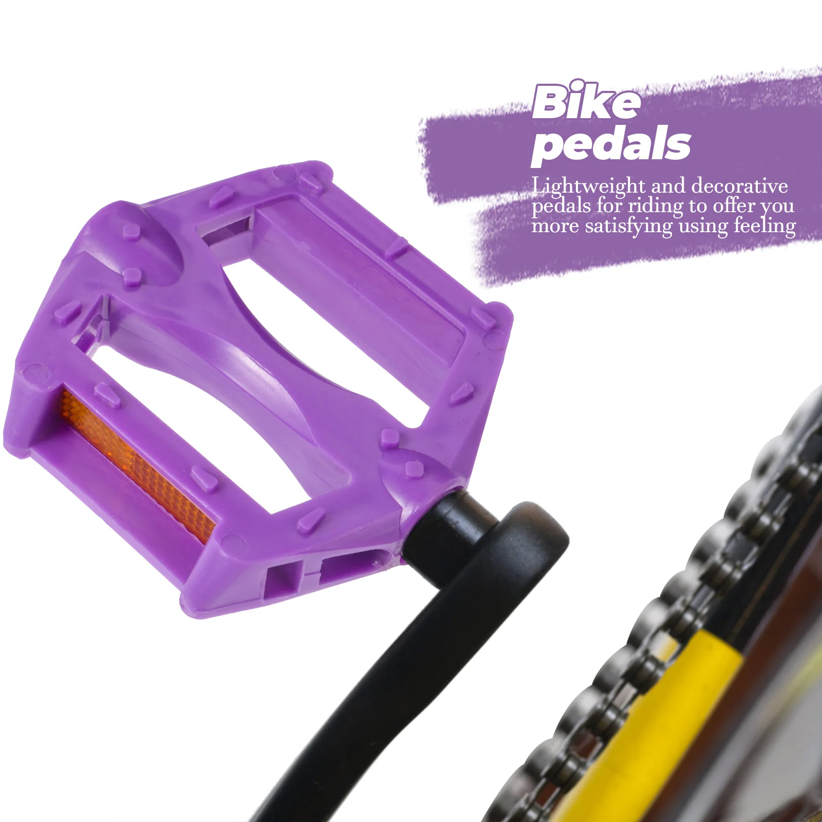 pedały do rowerów górskich fioletowe akcesoria rowerowe antypoślizgowe wymienne plastikowe dziecko