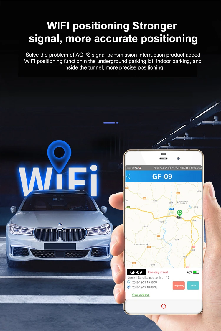 

Мини GF22 GF09 GPS-трекер в автомобиле отслеживание в режиме реального времени Противоугонный автомобильный локатор против потери Сильный магнитный позиционер сообщения