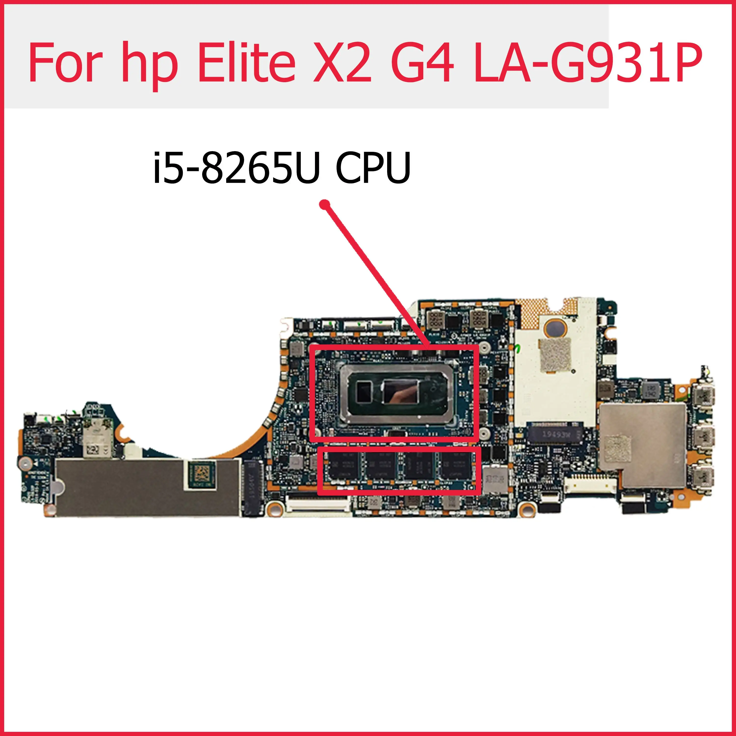 

Материнская плата для Elite x2 G4 с процессором SRFFX i5-8265U, полностью протестирована и работает идеально