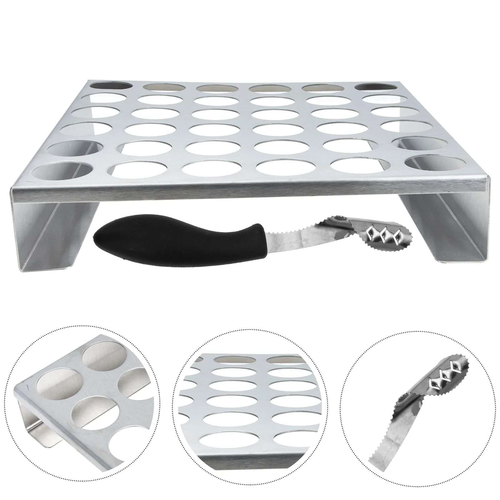 

1 Набор, подставка для гриля и перца из нержавеющей стали