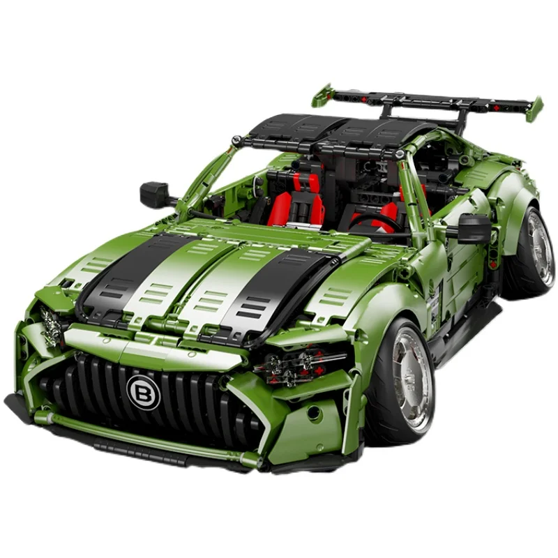 T5019 MOC Гальваническое зеленое AMG GT 2878 шт. модель супер автомобиля строительные