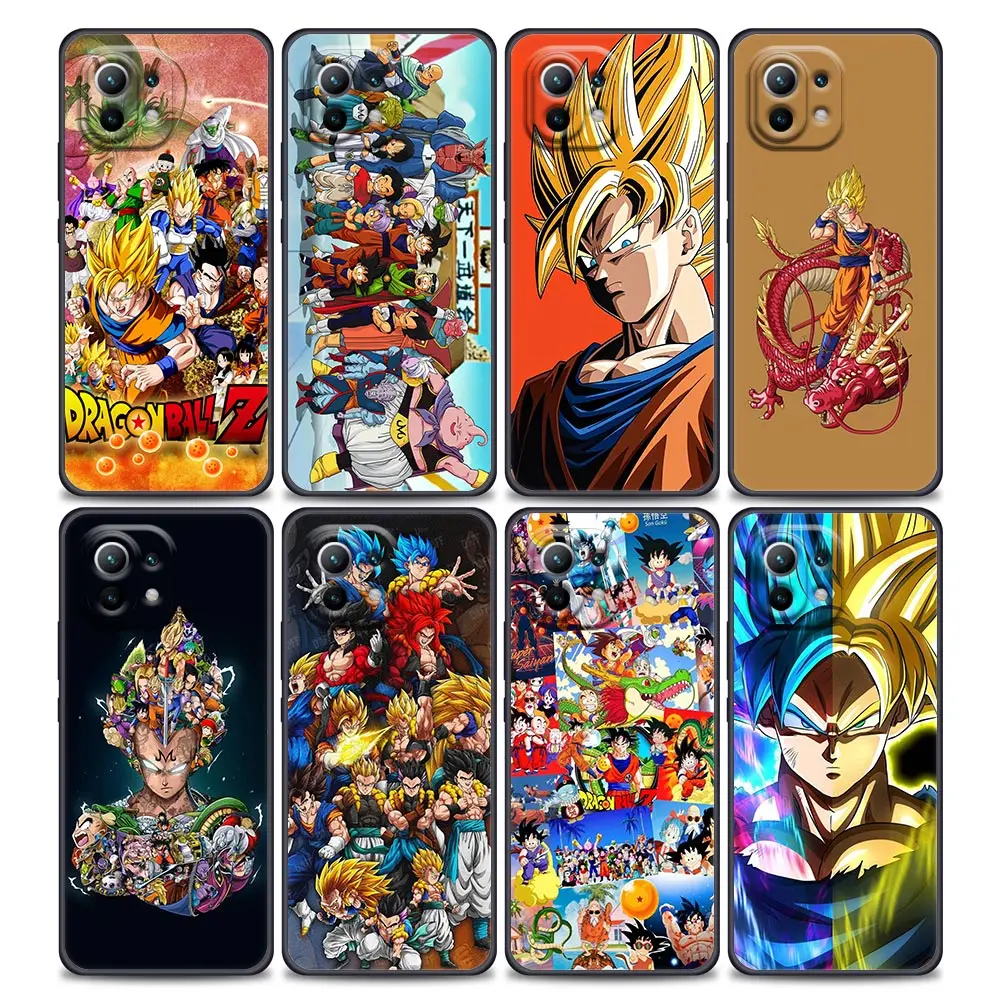 

Anime Dragon Ball Z Guko Luxury Phone Case for Xiaomi Mi 11i 11 11X 11T Poco X3 NFC M3 Pro F3 GT M4 Soft Silicone