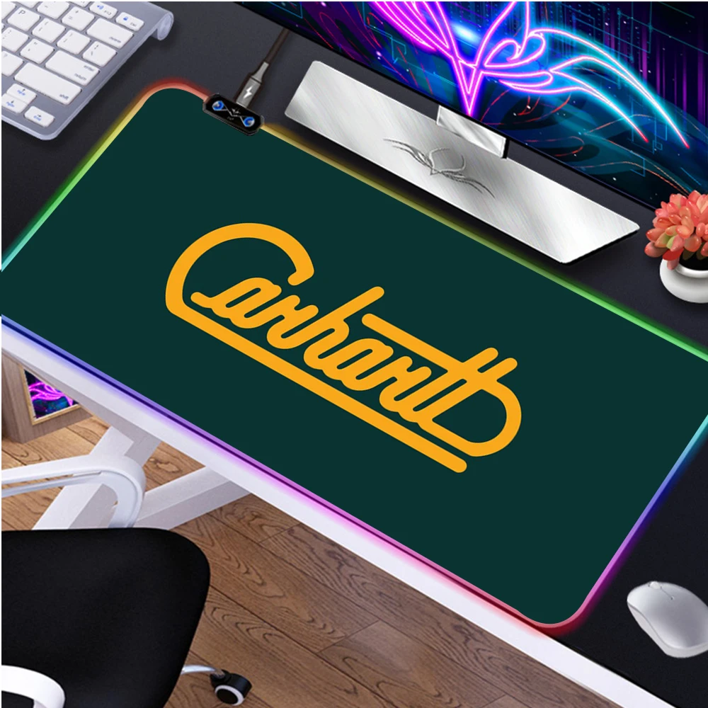 

Gaming MousePad RGB MousePad Gamer Computer Carpet Backlit MausePad Desk Keyboard LED Mice Mat famous brand carhartts Mouse Pad