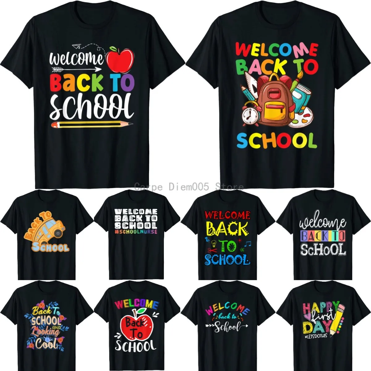 

Welcome Back To School First Day of School Teachers Students T-Shirt