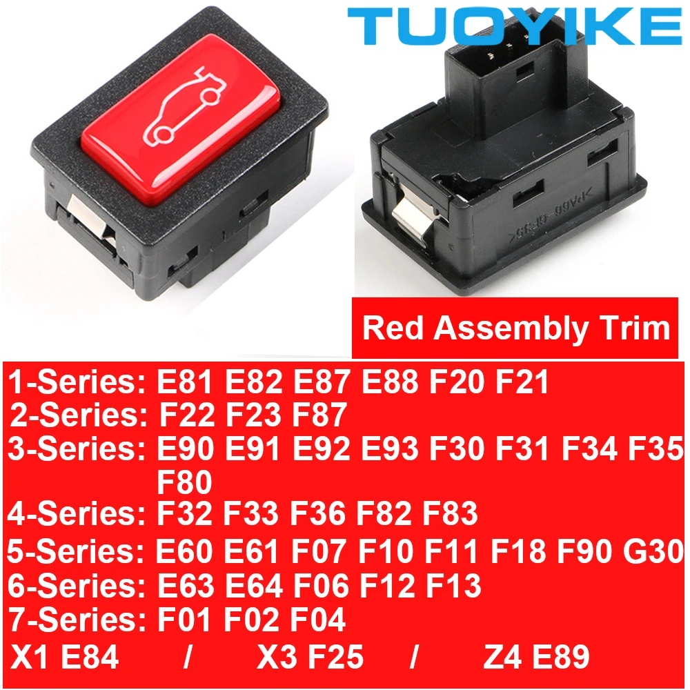 Кнопка включения заднего багажника в сборе с полной отделкой для BMW 1 2 3 4 5 6 7-Series X1 X3 Z4 X5 X6 E81 F20 F22 E90 F30 F32 E60 F10 F01 E70