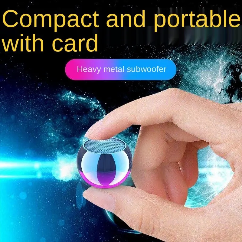 

2mpQ Mini speaker bluetooth bass Small Wireless Bluetooth Speaker Household Outdoor Subwoofer Lock and Load Spray AudioTop