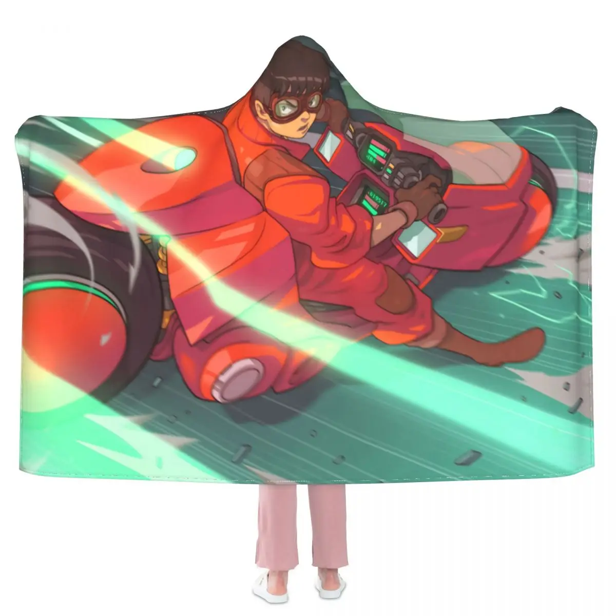 

Одеяло Kaneda Rides, декоративное Флисовое одеяло с капюшоном Tetsuo Akira, зимнее мягкое Дешевое покрывало