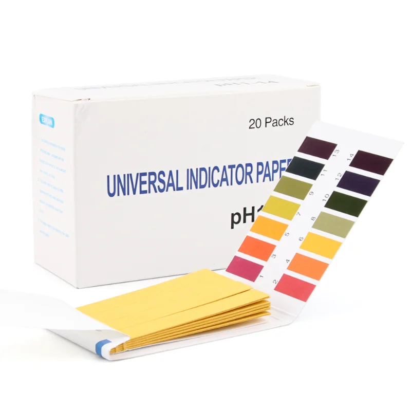 

1set = 80 Strips! Professional 1-14 pH Litmus Paper PH Test Strips Water Cosmetics Soil Acidity Test Strips with Control Card