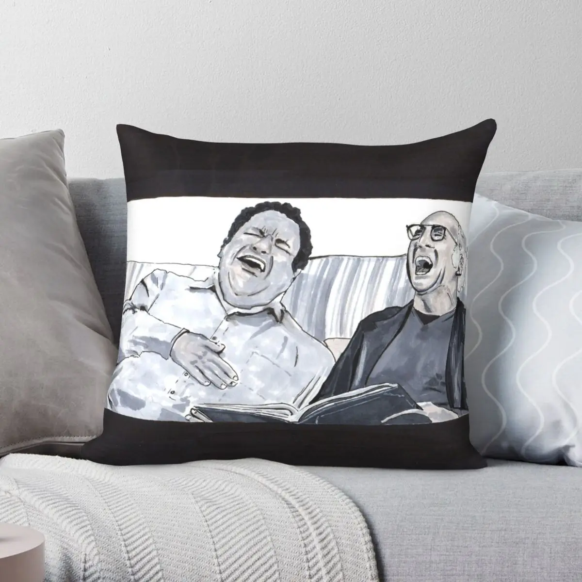 

Curb Your Enthusiasm Square Pillowcase Polyester Linen Velvet Printed Zip Decor Pillow Case Sofa Seater Cushion Cover