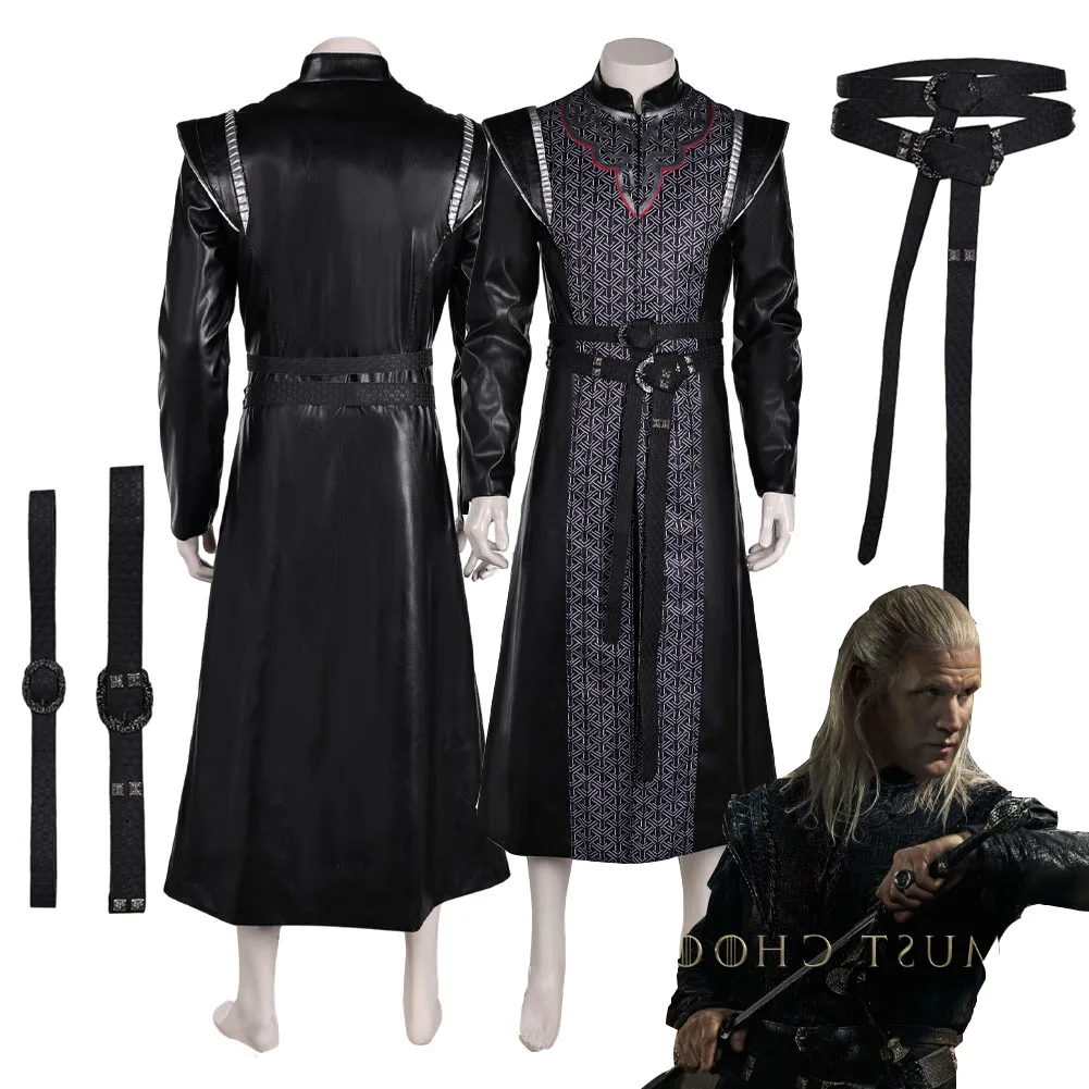 Фантазия Деймон Косплей Ремни для пальто ролевая игра 2024 ТВ Костюм Дракона