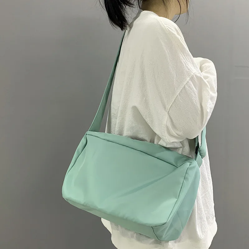 

Корейская Холщовая Сумка через плечо для женщин, 2022 нейлоновые водонепроницаемые женские сумки, сумка-мессенджер на плечо для девушек и сту...