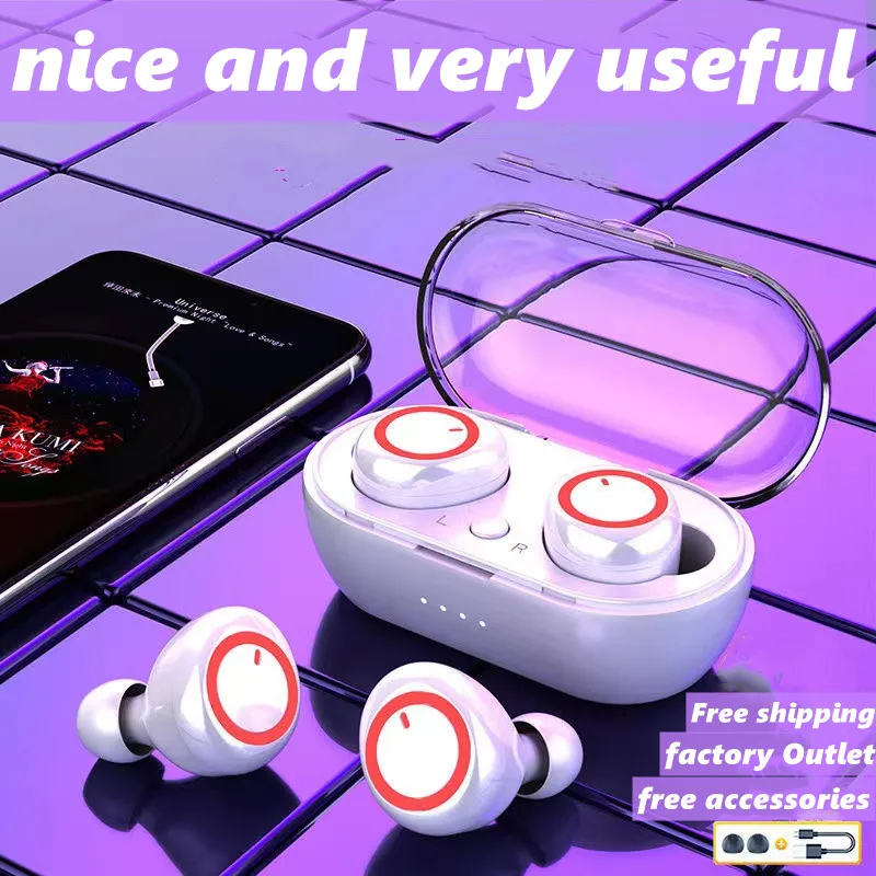 

Y50 Bluetooth Headset Earbuds Earphones Headphons Outdoor Wireless 5.0 Mini Manufacturer TWS2 Sports Driver Diameter Version