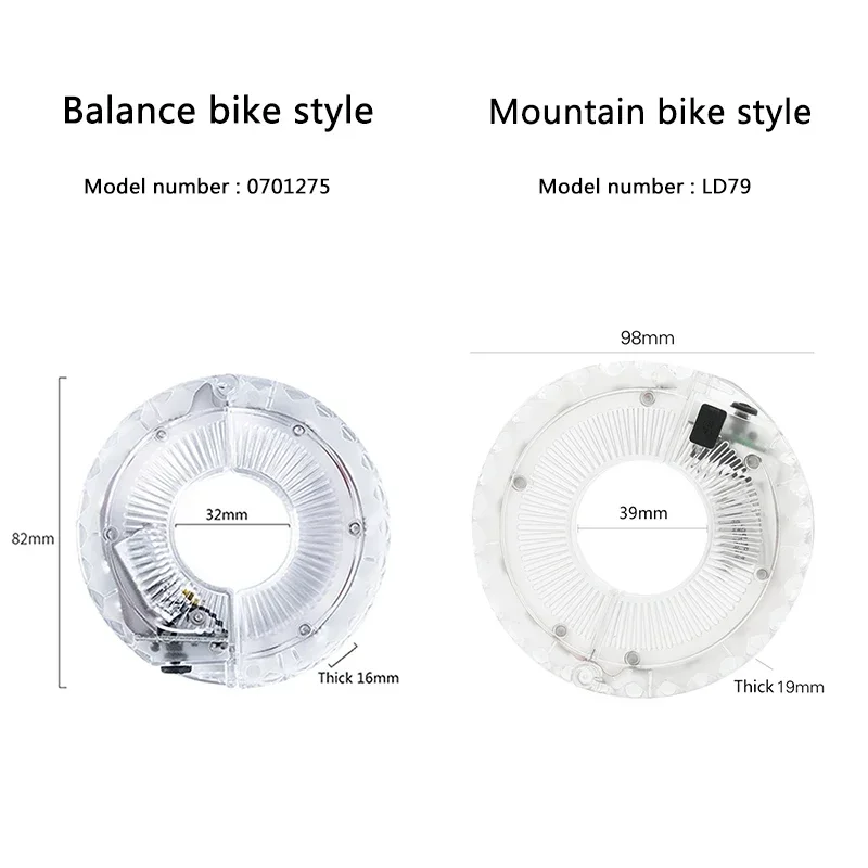 Детский балансировочный велосипед со спицами MTB колесный светильник детский